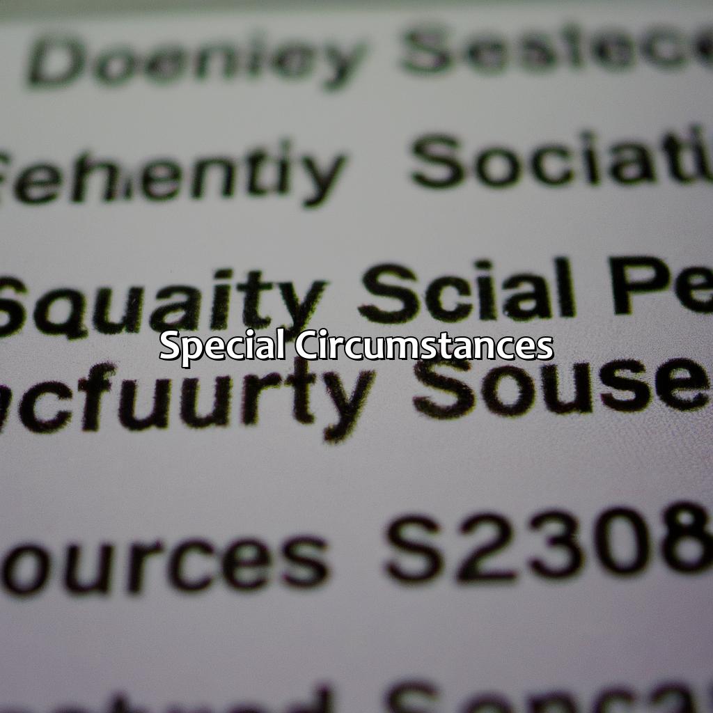 Special Circumstances-what is the schedule for social security payments?, 