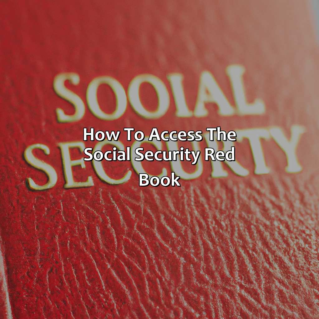 How to access the Social Security Red Book-what is the social security red book?, 