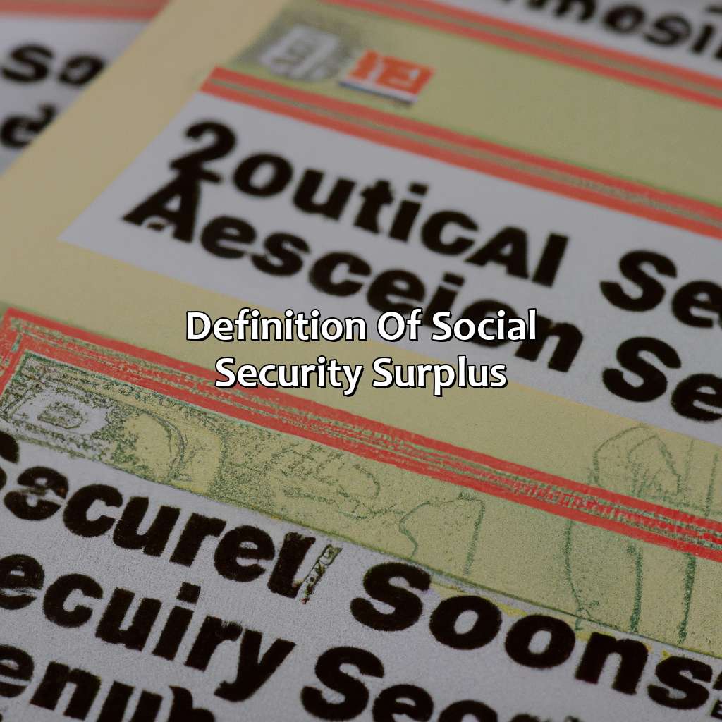 Definition of Social Security Surplus-what is the social security surplus?, 