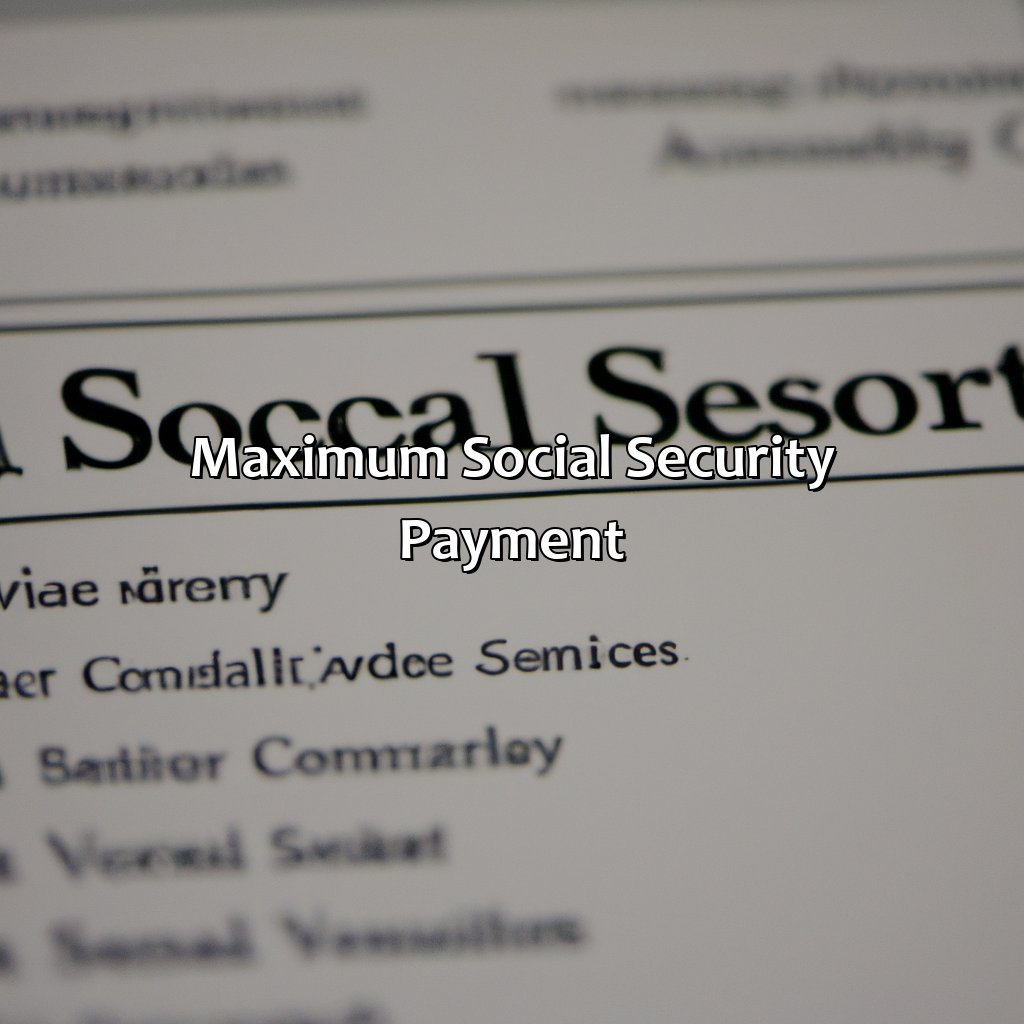 Maximum Social Security Payment-what is the top social security payment?, 