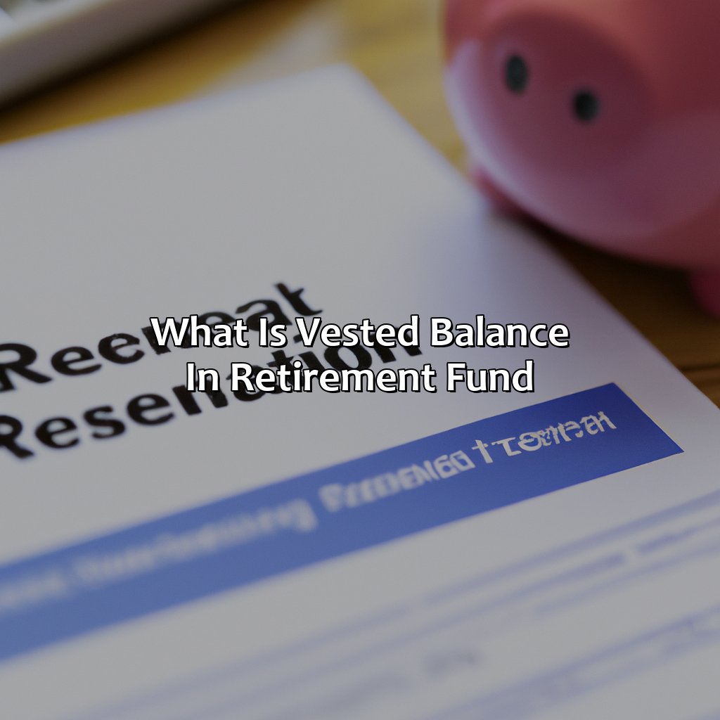 What Is Vested Balance In Retirement Fund?