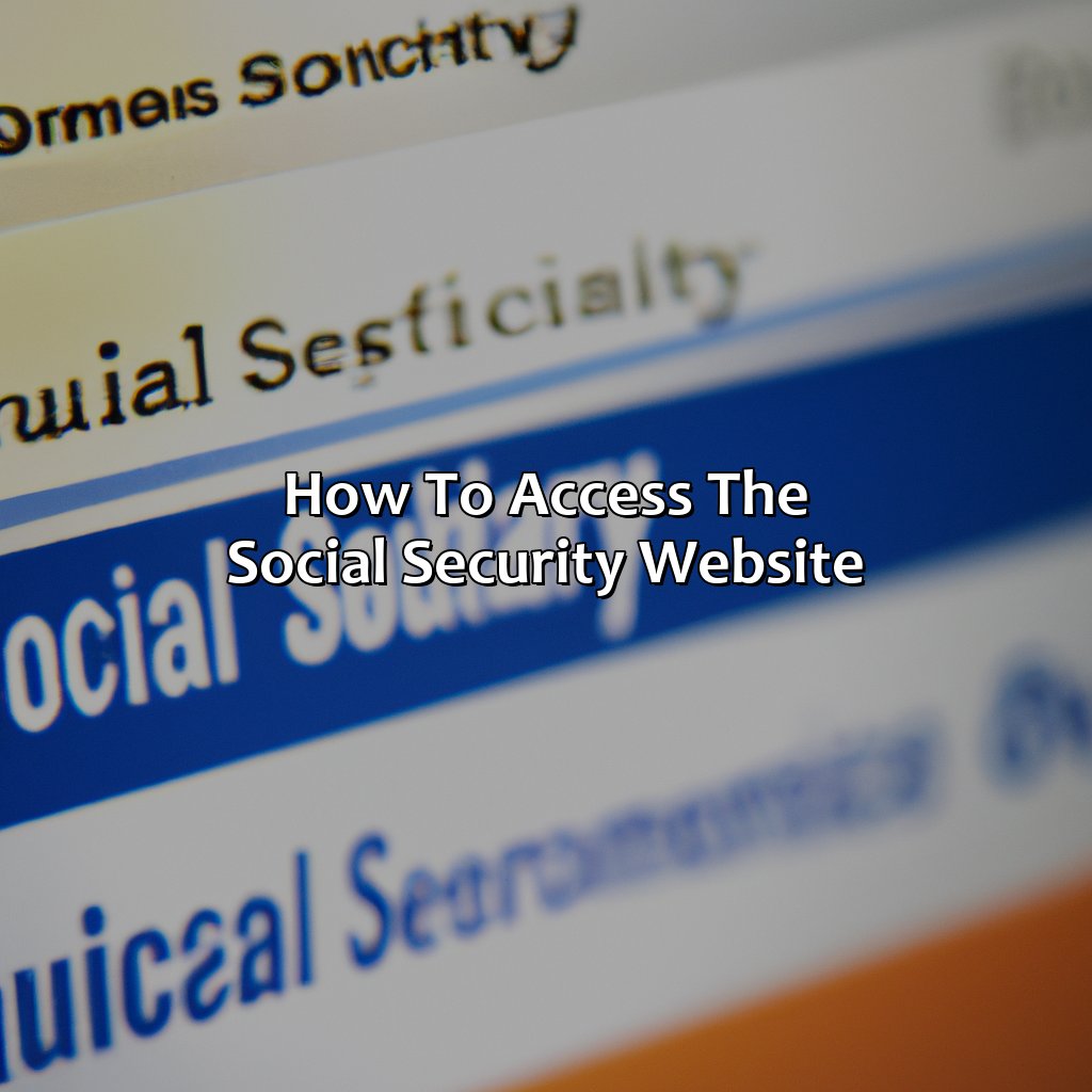 How to Access the Social Security Website-what is website for social security?, 