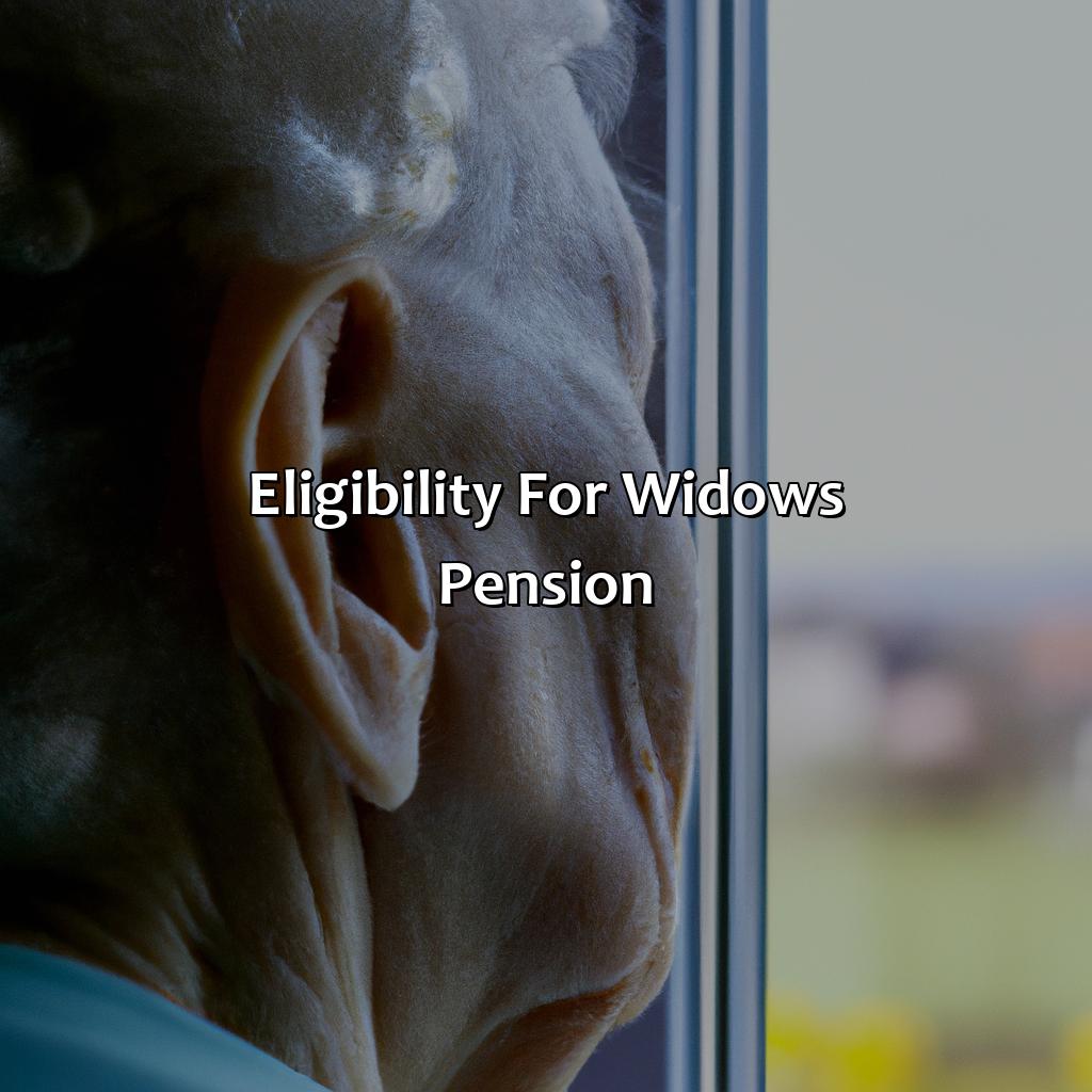 Eligibility for widows