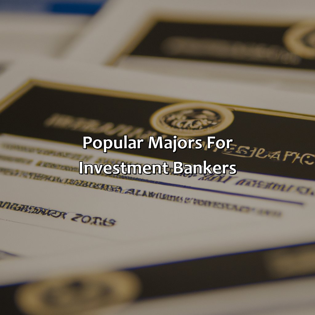 Popular Majors for Investment Bankers-what majors do investment bankers have?, 