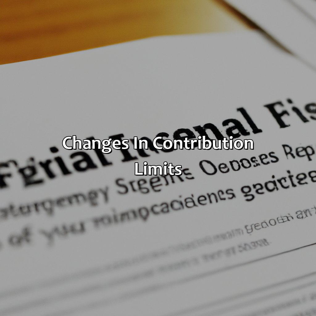 Changes in contribution limits-what new rules on retirement savings mean for investors?, 