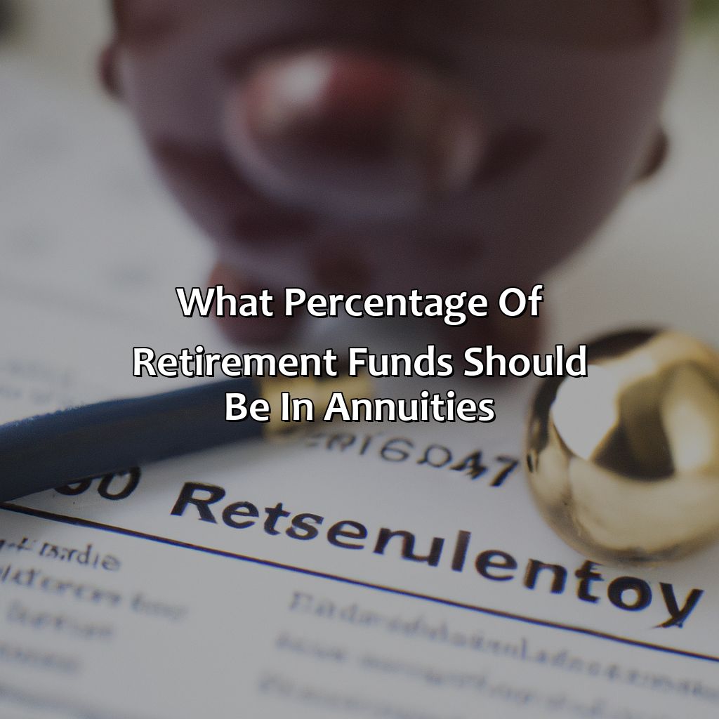 What Percentage Of Retirement Funds Should Be In Annuities?