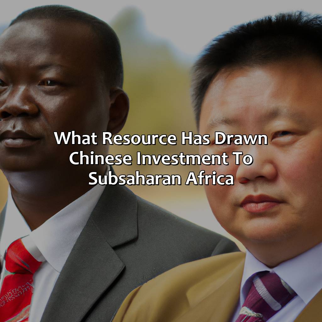 What Resource Has Drawn Chinese Investment To Sub-Saharan Africa?