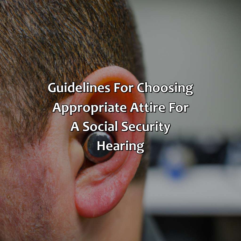 Guidelines for Choosing Appropriate Attire for a Social Security Hearing-what should i wear to my social security hearing?, 