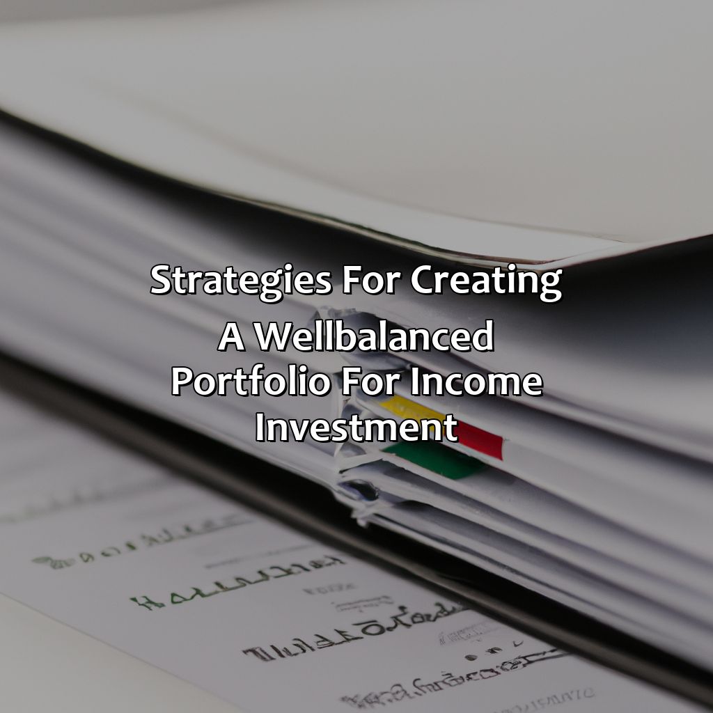Strategies for creating a well-balanced portfolio for income investment-what strategy helps you create a well-balanced portfolio for income investment?, 