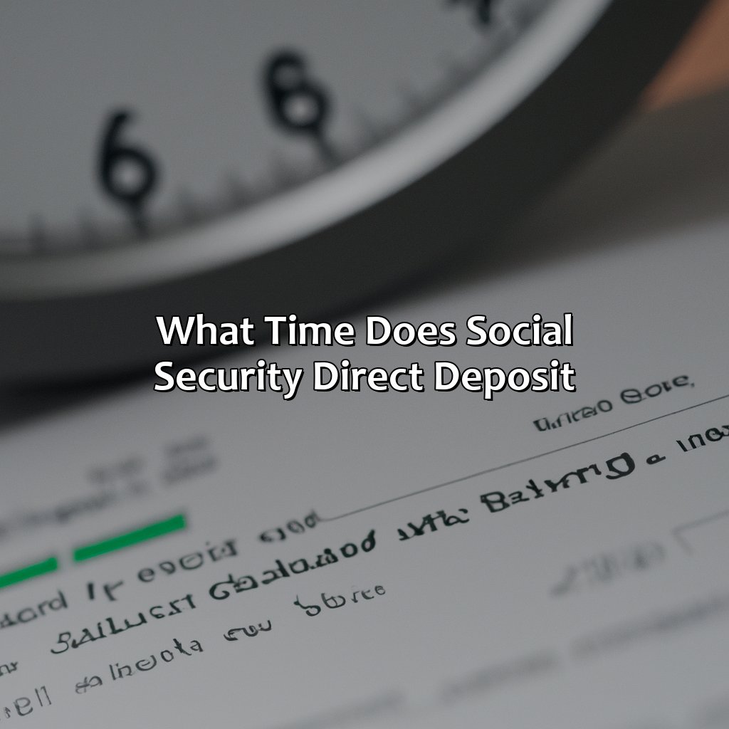 What Time Does Social Security Direct Deposit?