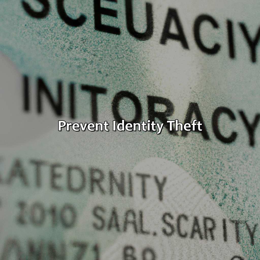 Prevent identity theft-what to do if i lost my social security?, 