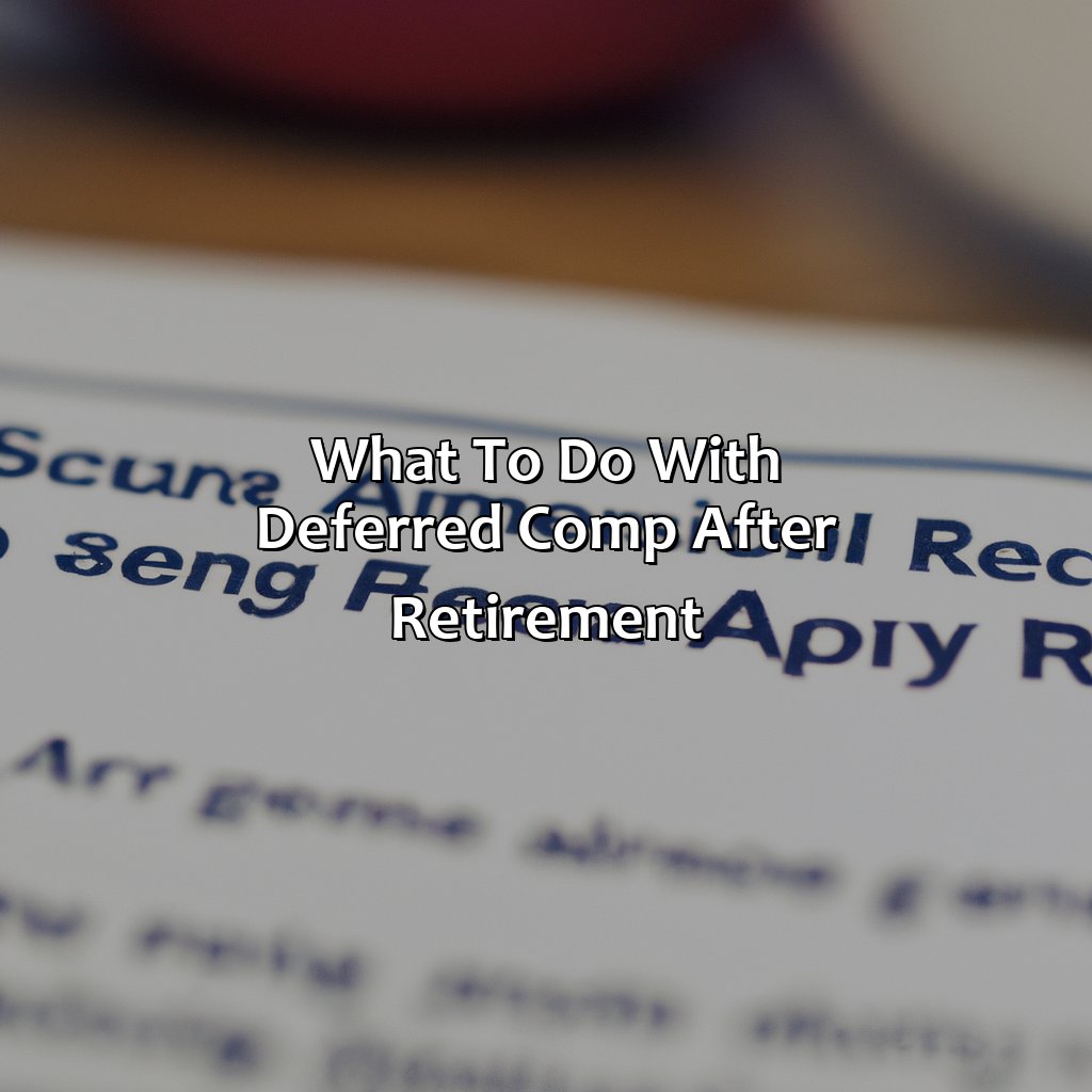 What To Do With Deferred Comp After Retirement?