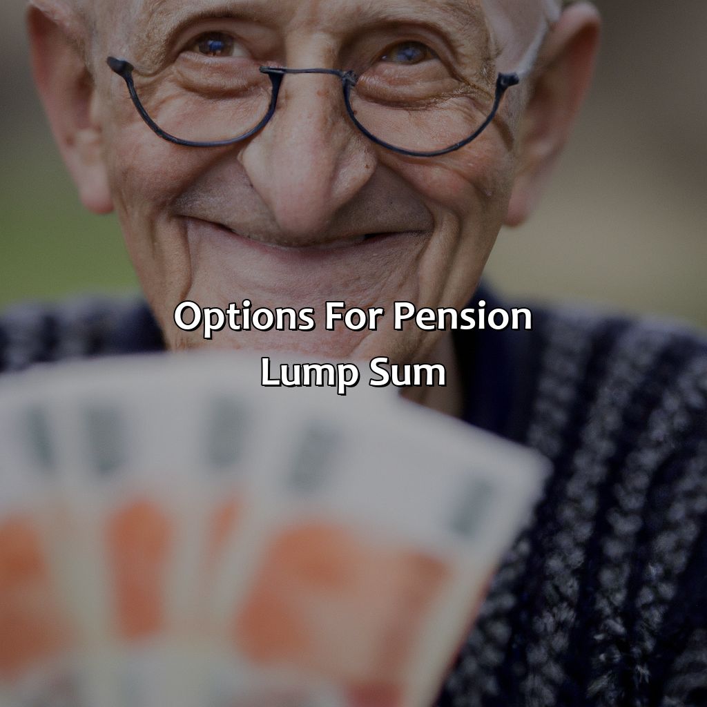 Options for pension lump sum-what to do with pension lump sum?, 