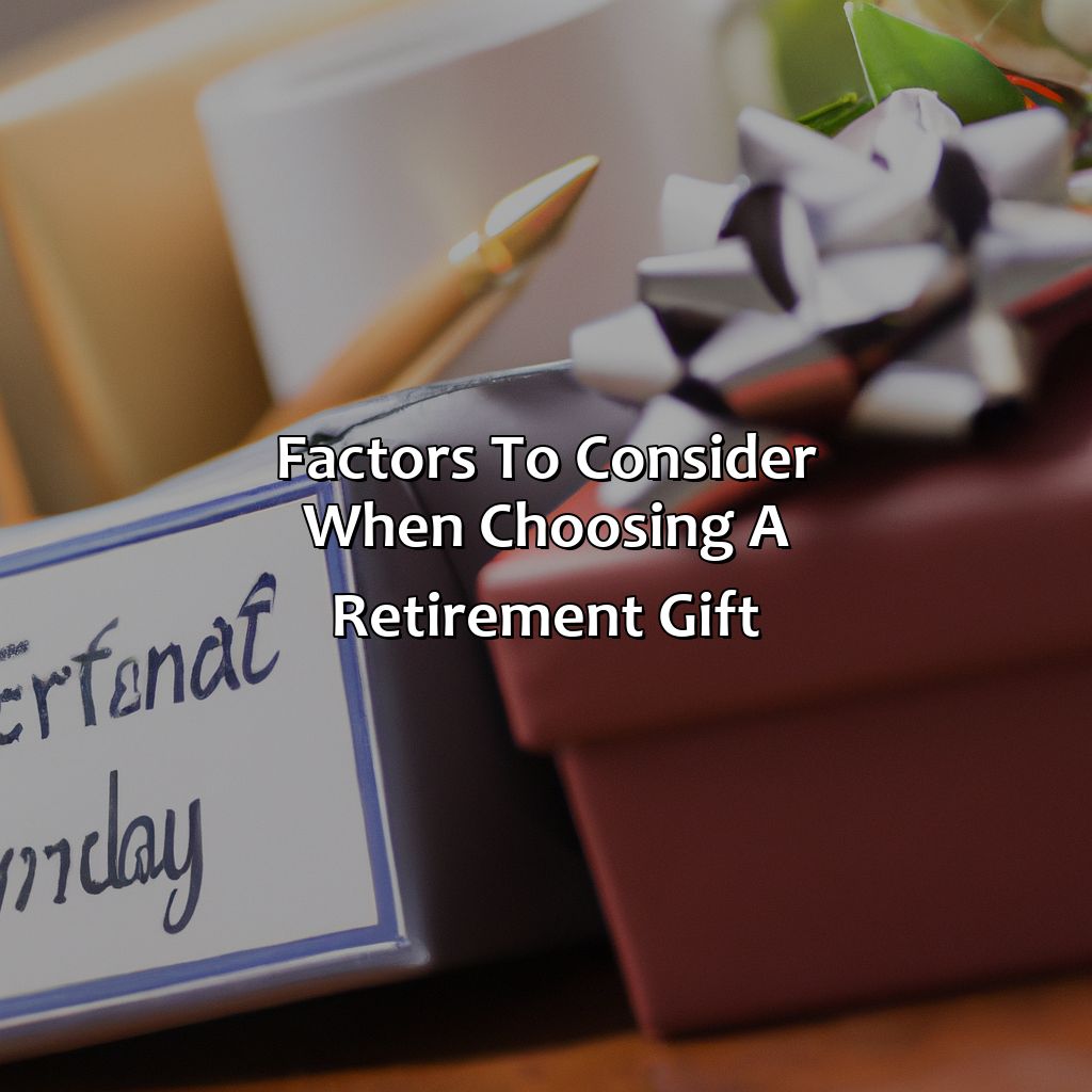 Factors to Consider When Choosing a Retirement Gift-what to get a coworker for retirement?, 