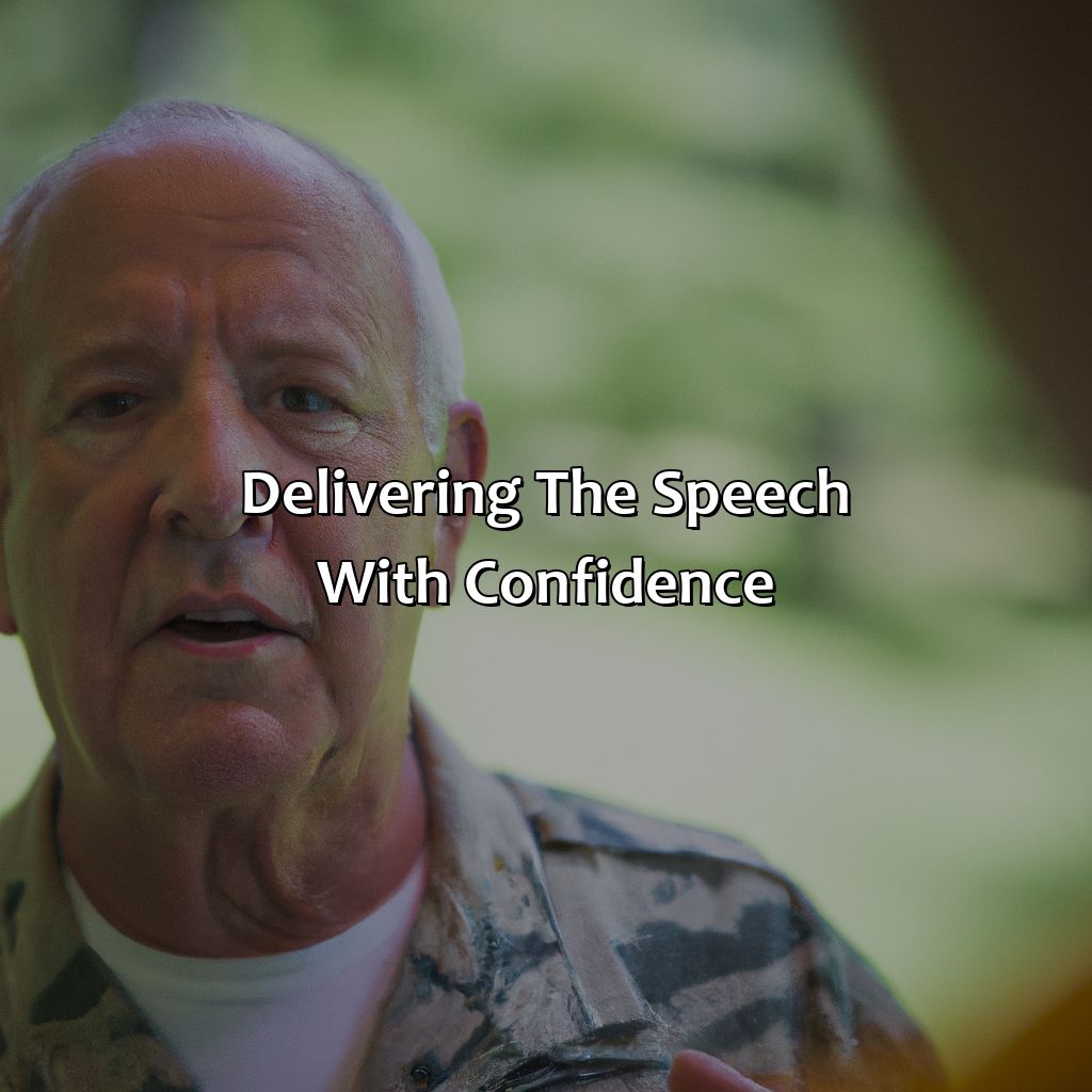 Delivering the Speech with Confidence-what to say at military retirement?, 