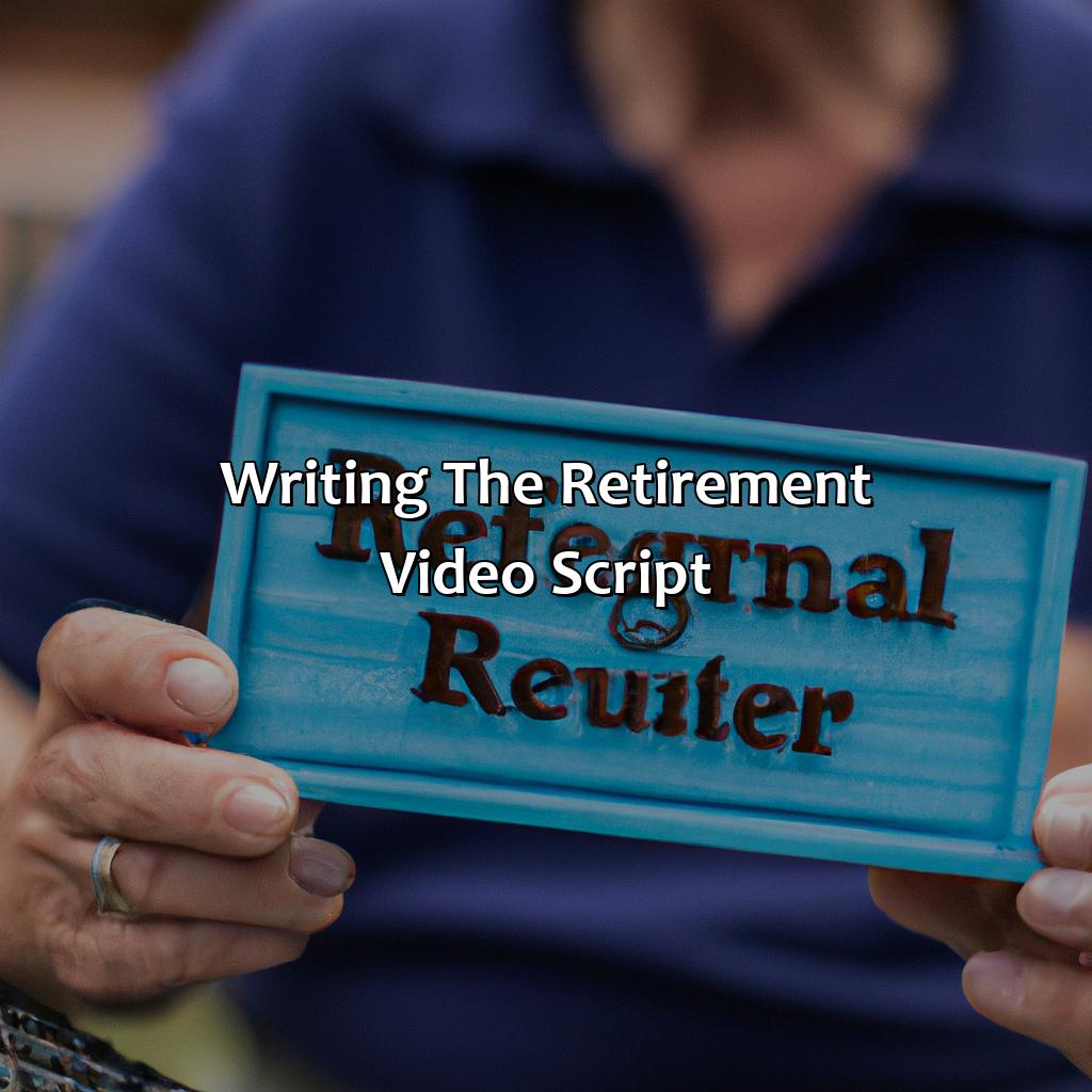 Writing the Retirement Video Script-what to say in a retirement video?, 