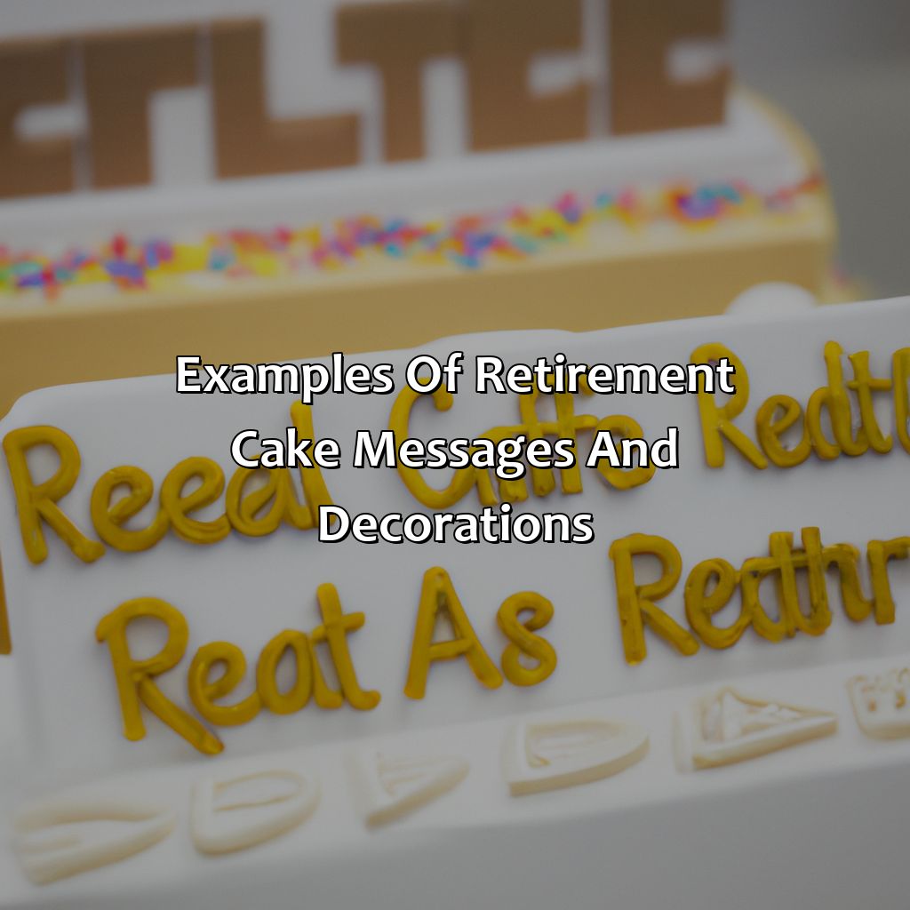 Examples of retirement cake messages and decorations-what to write on a retirement cake?, 