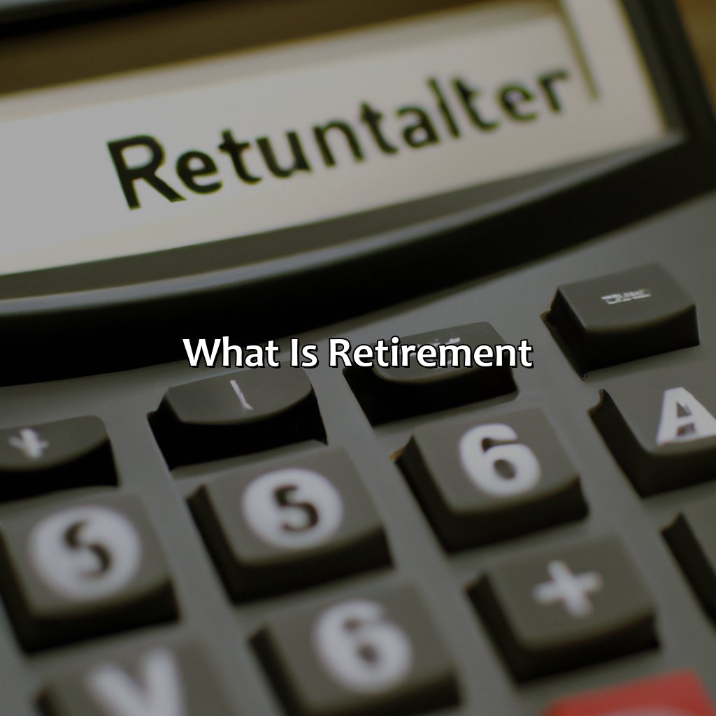 What is Retirement?-what type of expense is retirement?, 