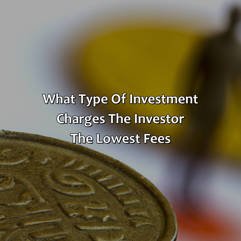 What Type Of Investment Charges The Investor The Lowest Fees?