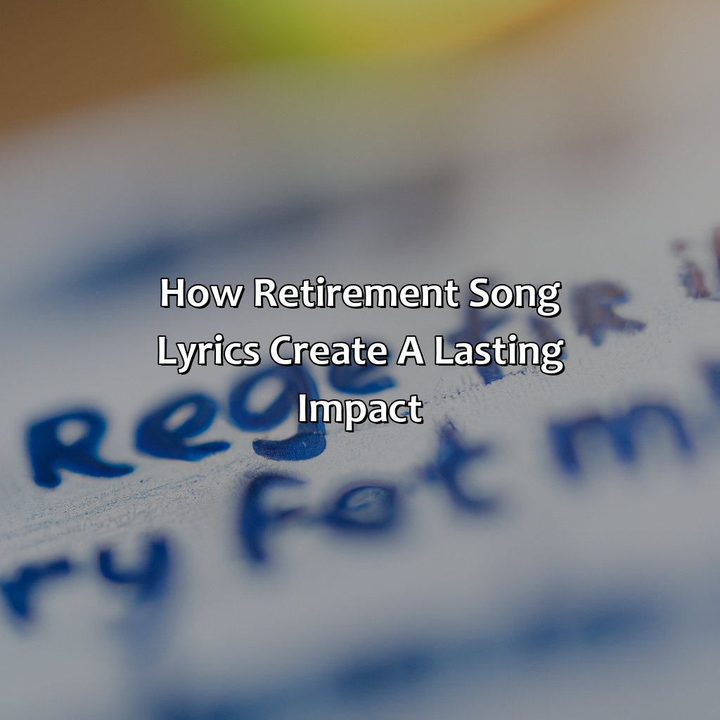 What Will You Do Retirement Song Lyrics? - Retire Gen Z