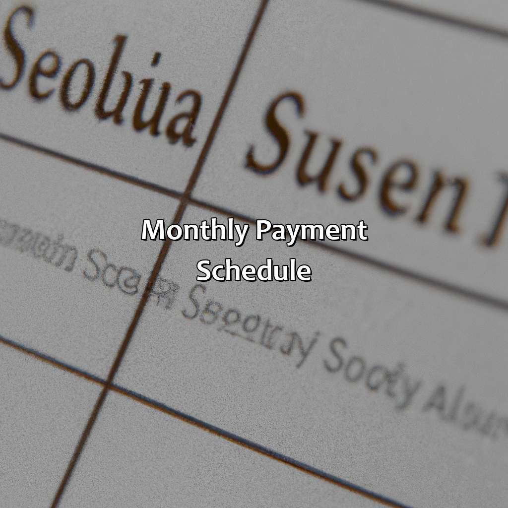 Monthly Payment Schedule-when are monthly social security benefits paid?, 