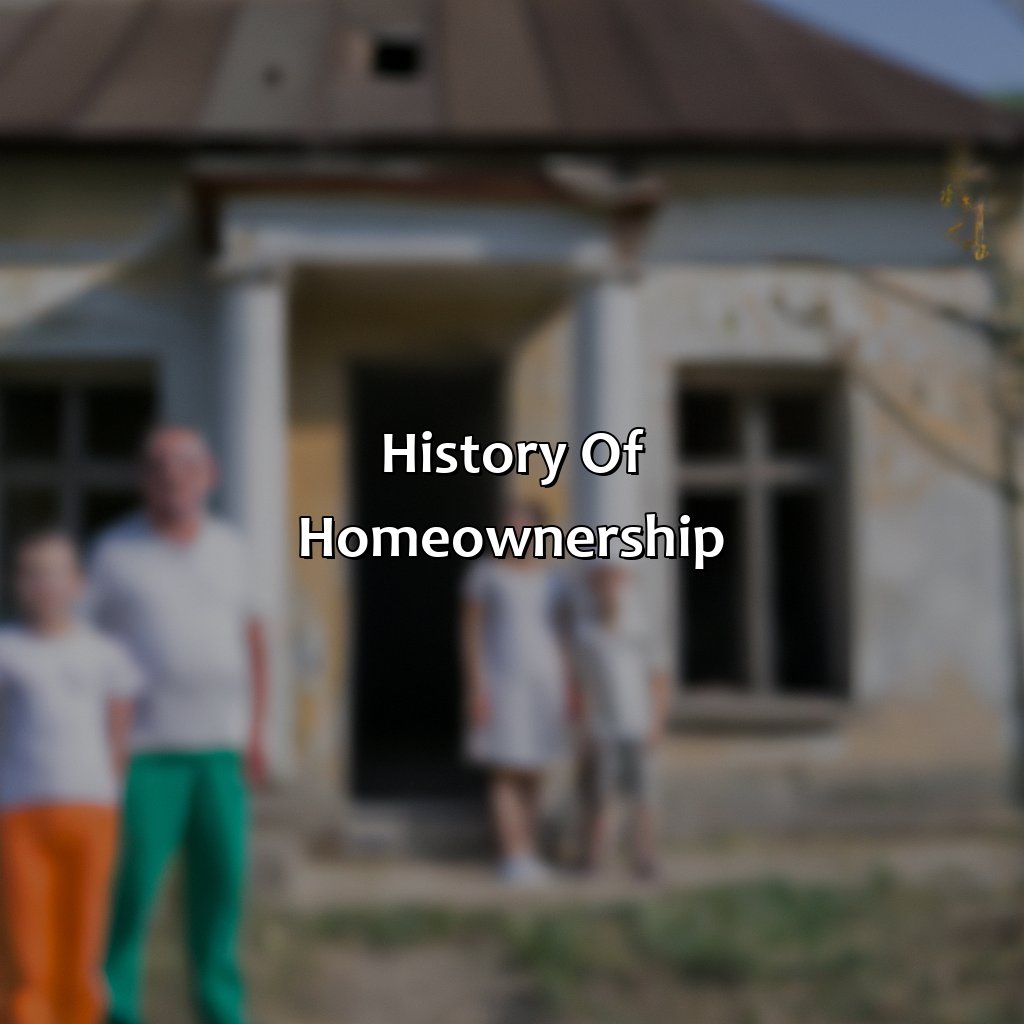 History of Homeownership-when did housing become an investment?, 