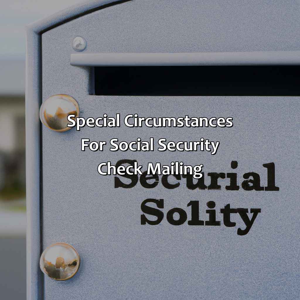 Special Circumstances for Social Security Check Mailing-when do social security checks get mailed?, 