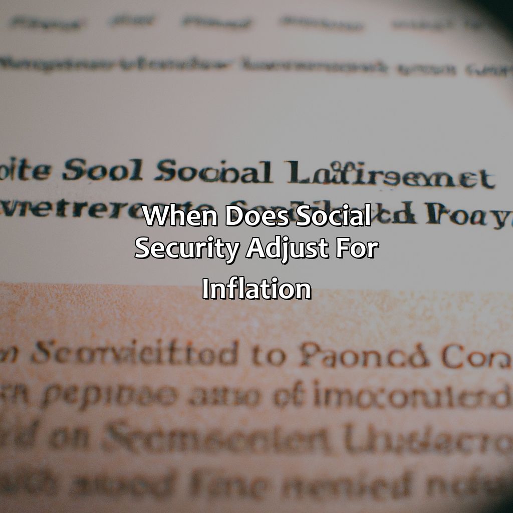 When Does Social Security Adjust For Inflation?