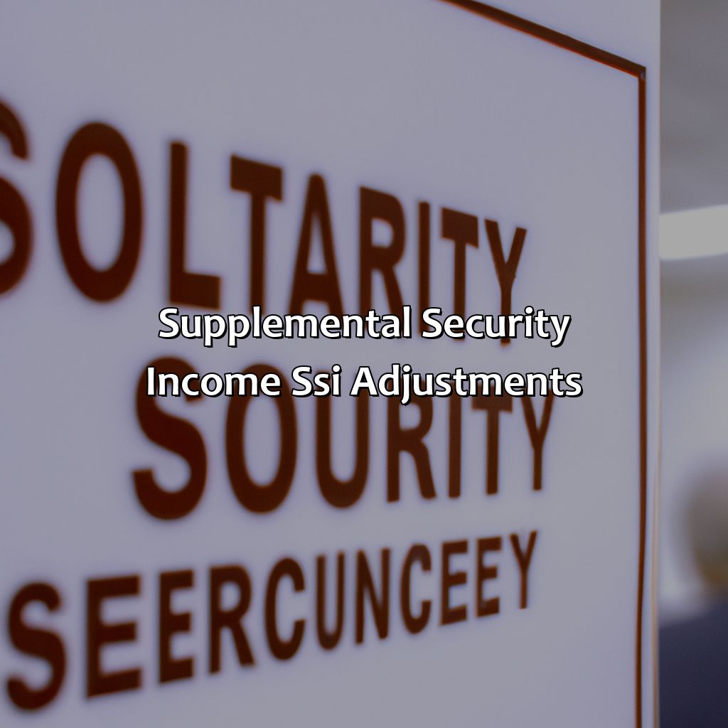 Supplemental Security Income (SSI) Adjustments-when does social security adjust for inflation?, 