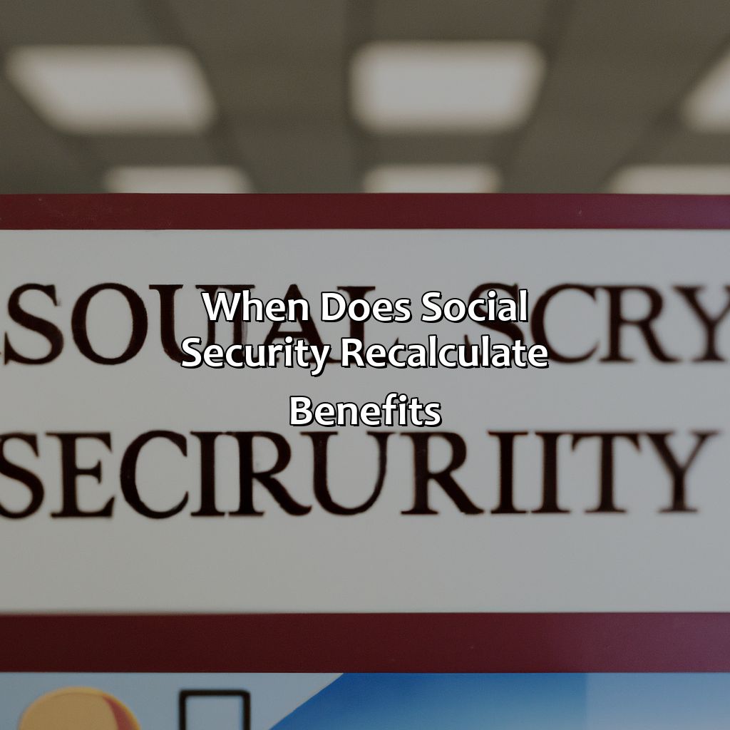 When Does Social Security Recalculate Benefits?