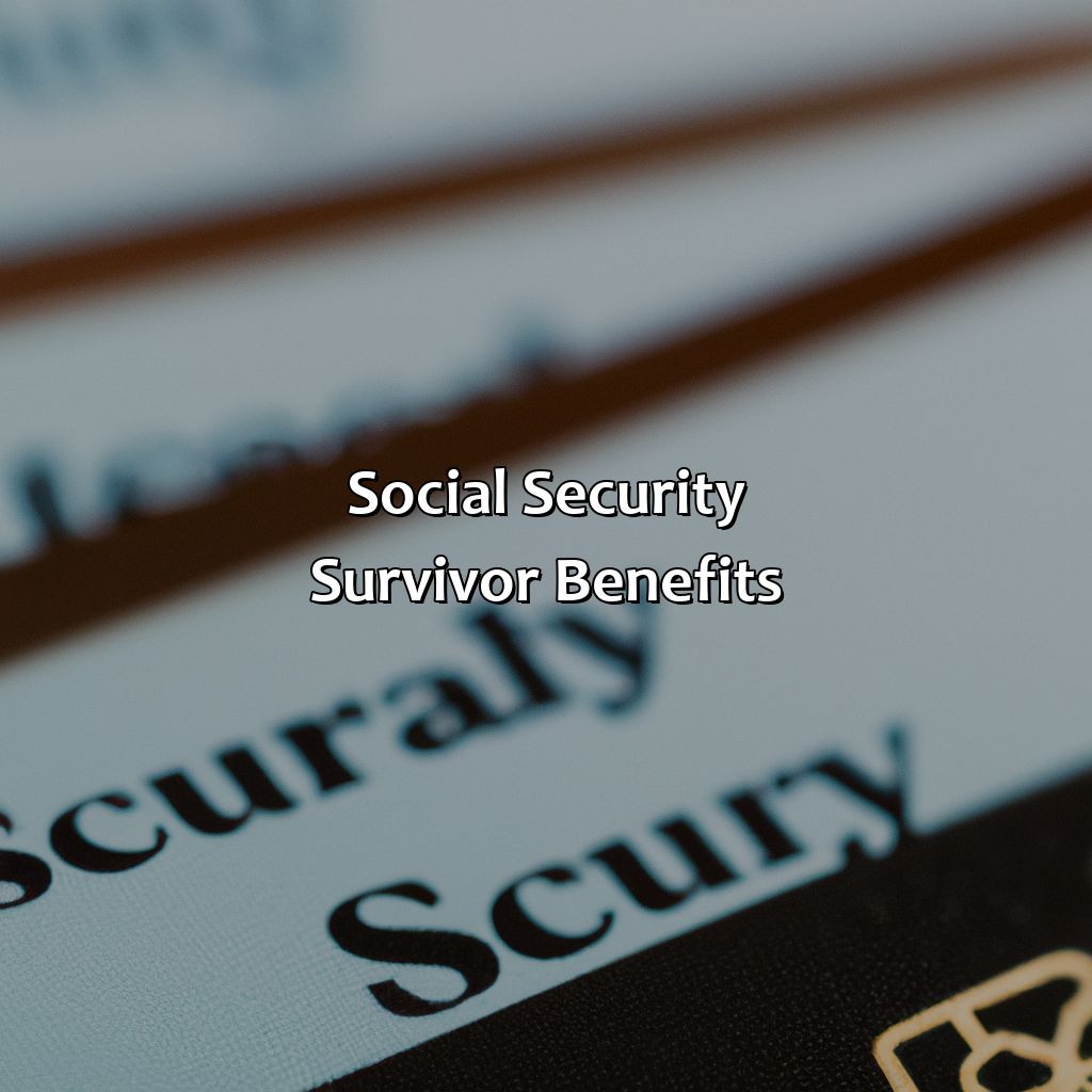 Social Security Survivor Benefits-when start social security?, 