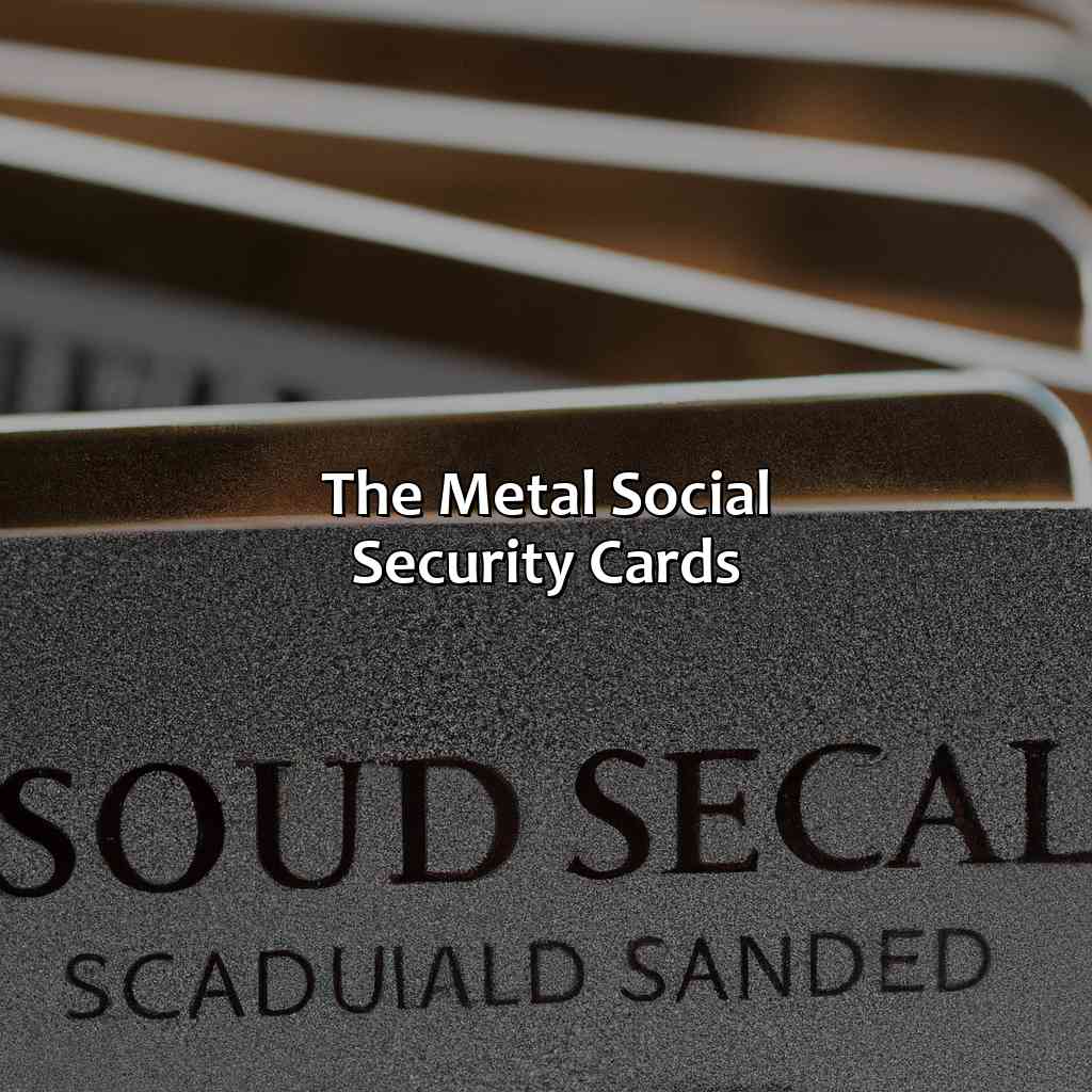 The Metal Social Security Cards-when were metal social security cards issued?, 