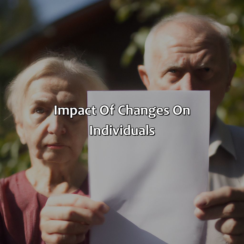 Impact of changes on individuals-when will pension changes take effect?, 