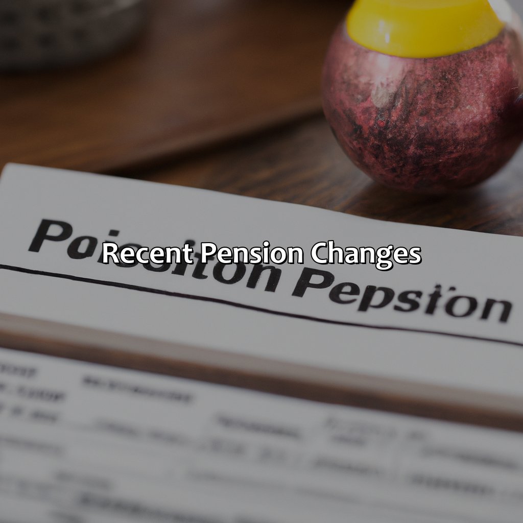 Recent pension changes-when will pension changes take effect?, 