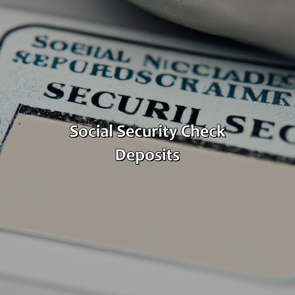 Social Security Check Deposits-when will the social security checks be deposited?, 