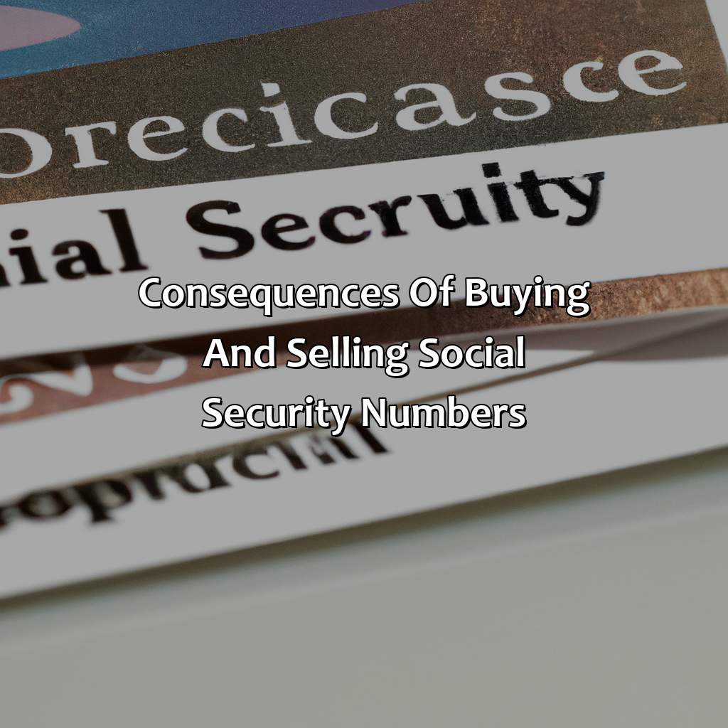 Consequences of buying and selling Social Security numbers-where can i buy a social security number?, 