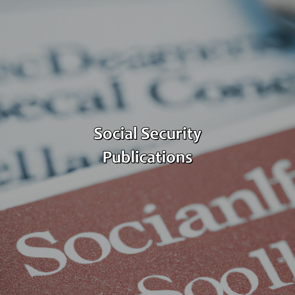 Social Security Publications-where can i get answers to social security questions?, 