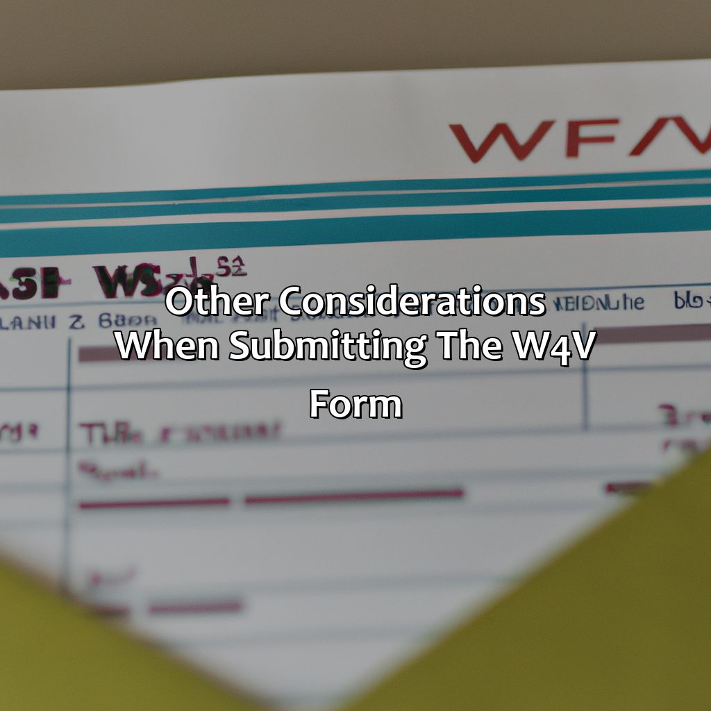 Other considerations when submitting the W-4V form-where do i send my w-4v form to social security?, 