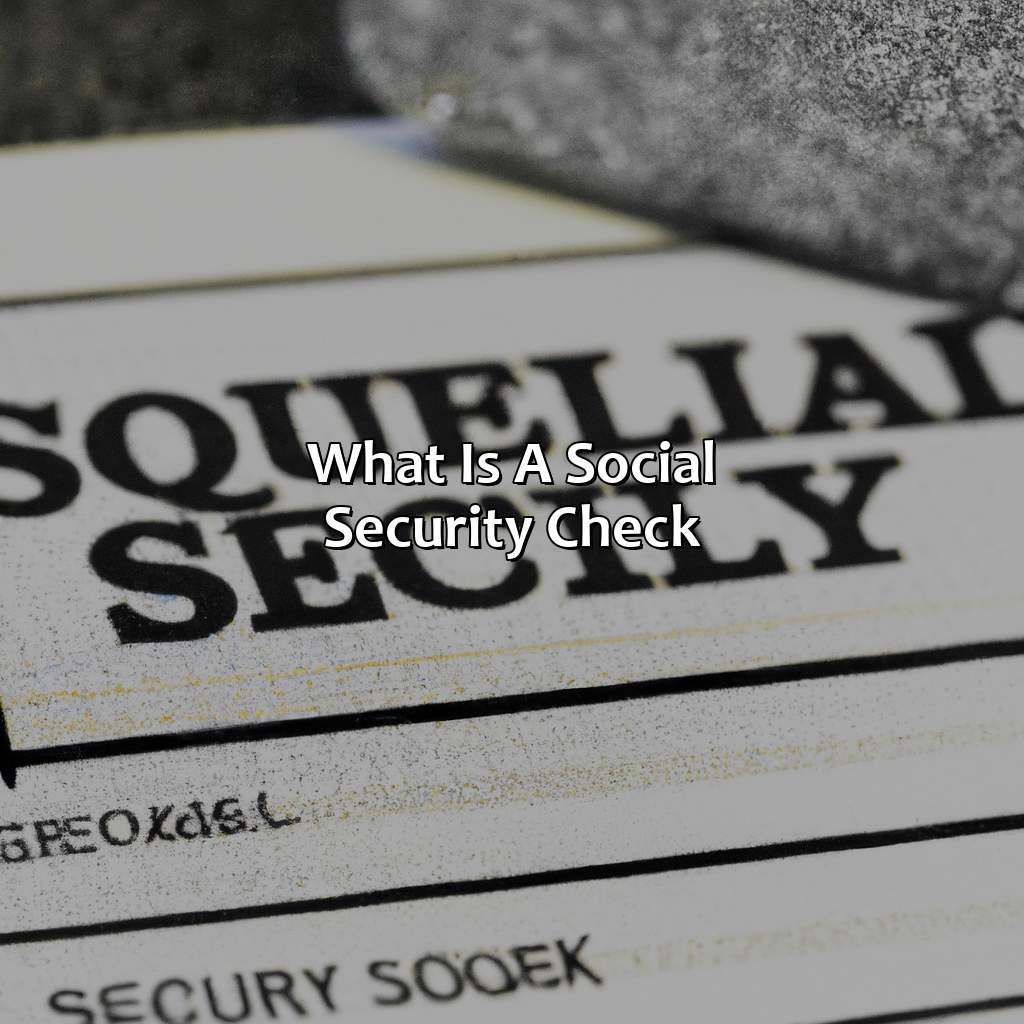 What is a Social Security Check?-where is my social security check?, 