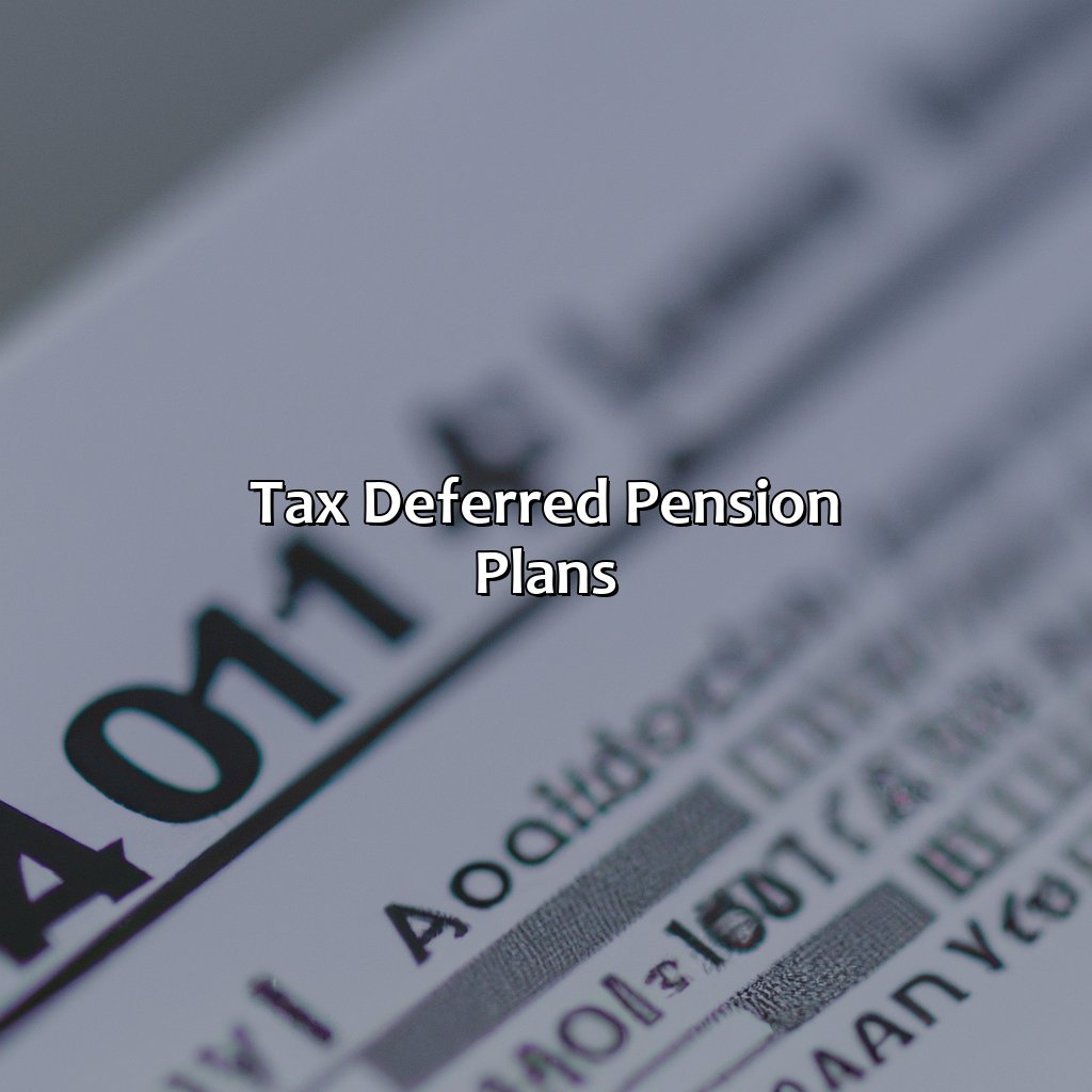 Tax Deferred Pension Plans-where to find tax deferred pension and retirement savings plans on 1040?, 