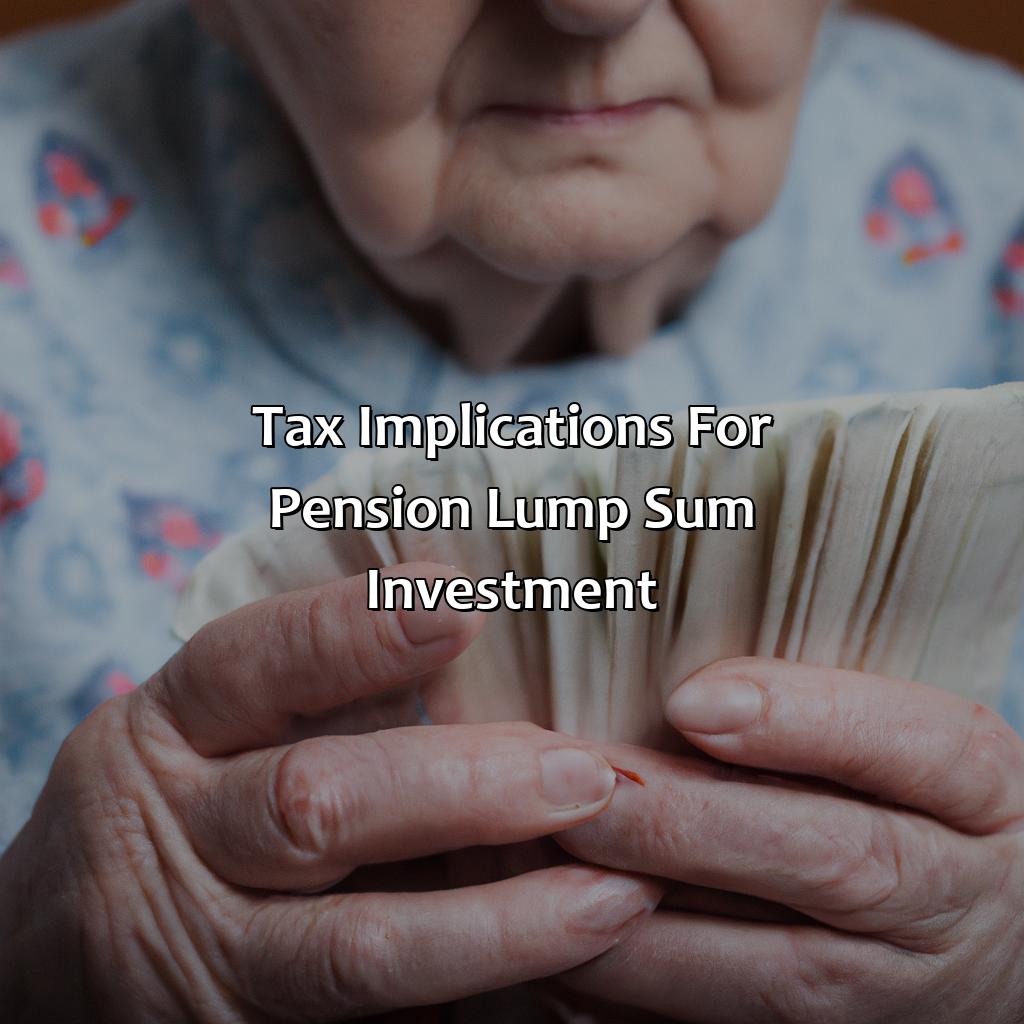 Tax Implications for Pension Lump Sum Investment-where to invest pension lump sum?, 