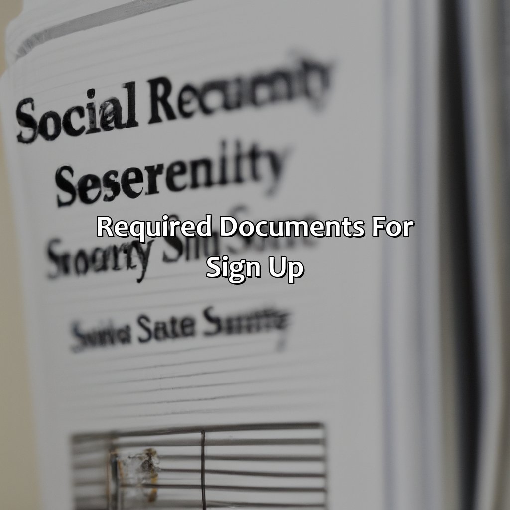 Required documents for sign up-where to sign up for social security?, 