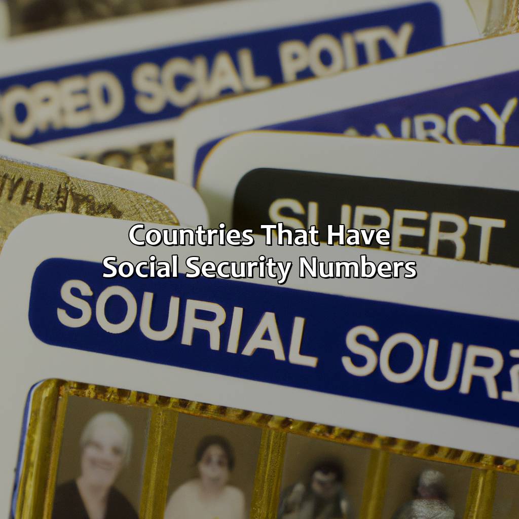 Countries that have social security numbers-which countries have social security numbers?, 