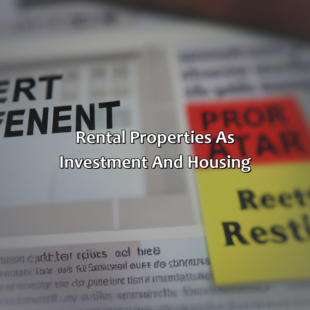 Rental Properties as Investment and Housing-which housing decision provides a person with both housing and an investment?, 