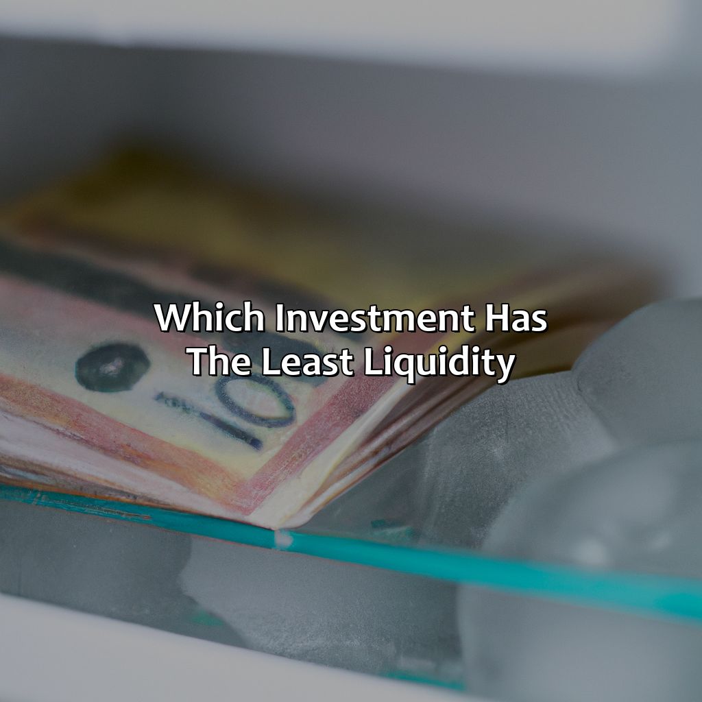 Which Investment Has The Least Liquidity?