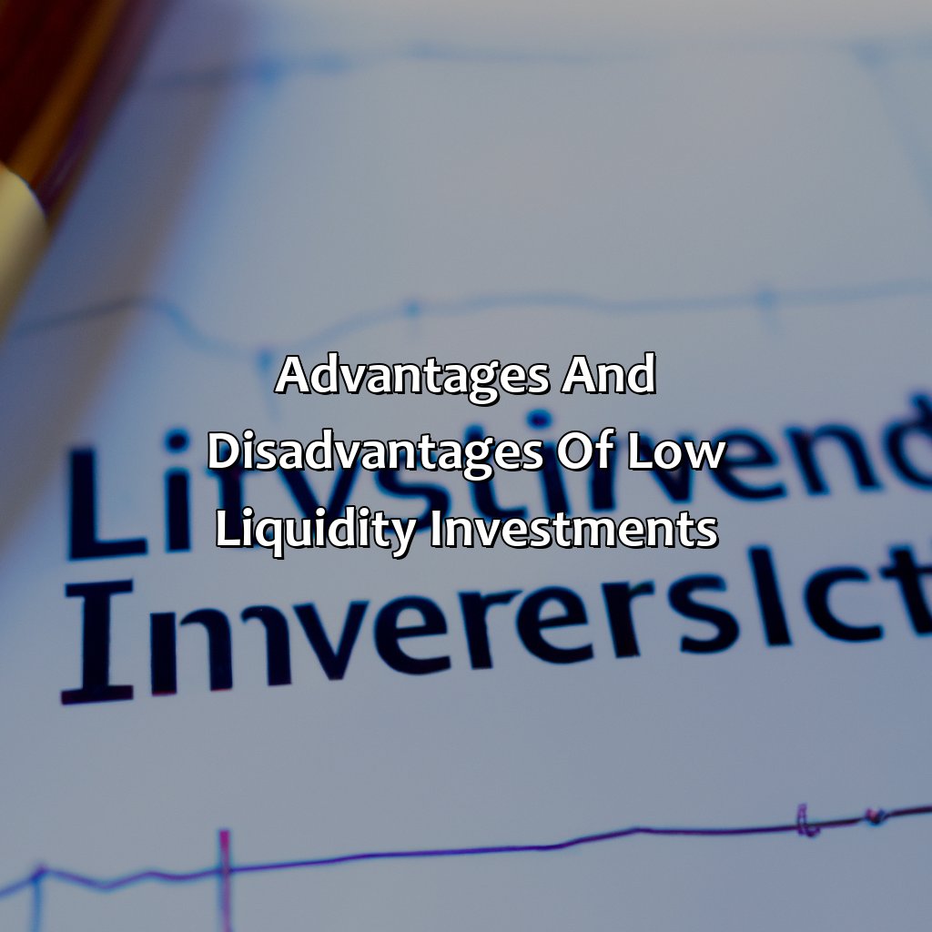 Advantages and disadvantages of low liquidity investments-which investment has the least liquidity?, 