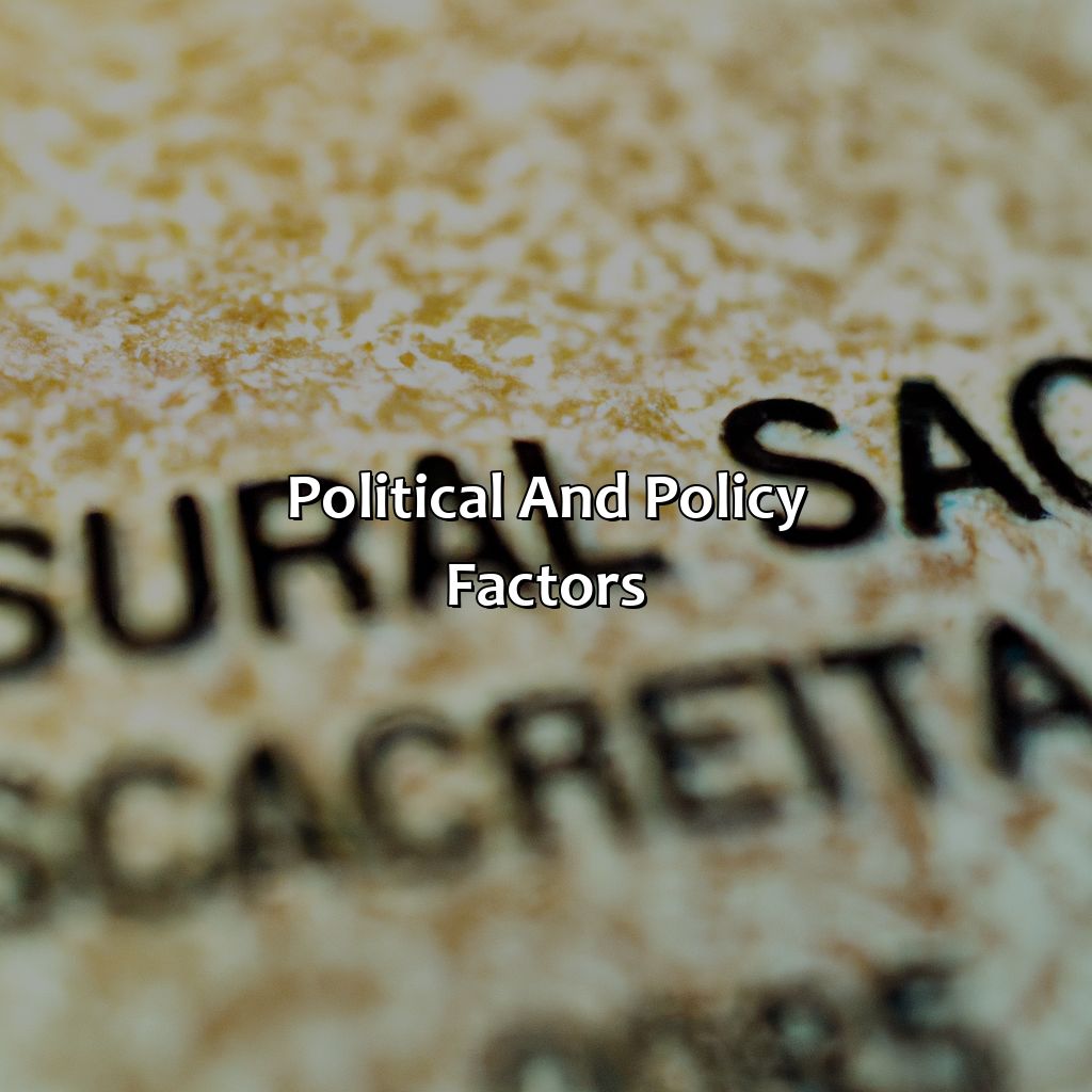 Political and Policy Factors-which of the following is a cause of the challenges to social security?, 