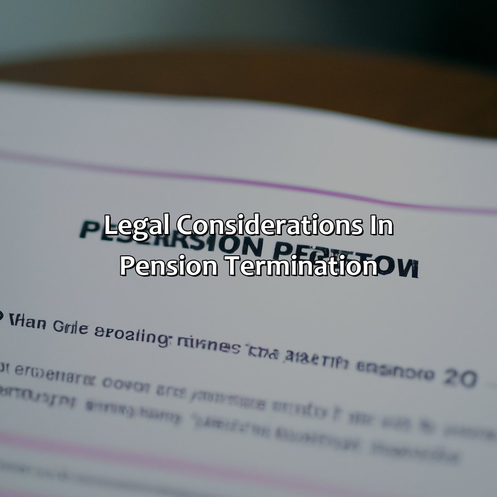 Legal Considerations in Pension Termination-which of the following is true of pension termination?, 