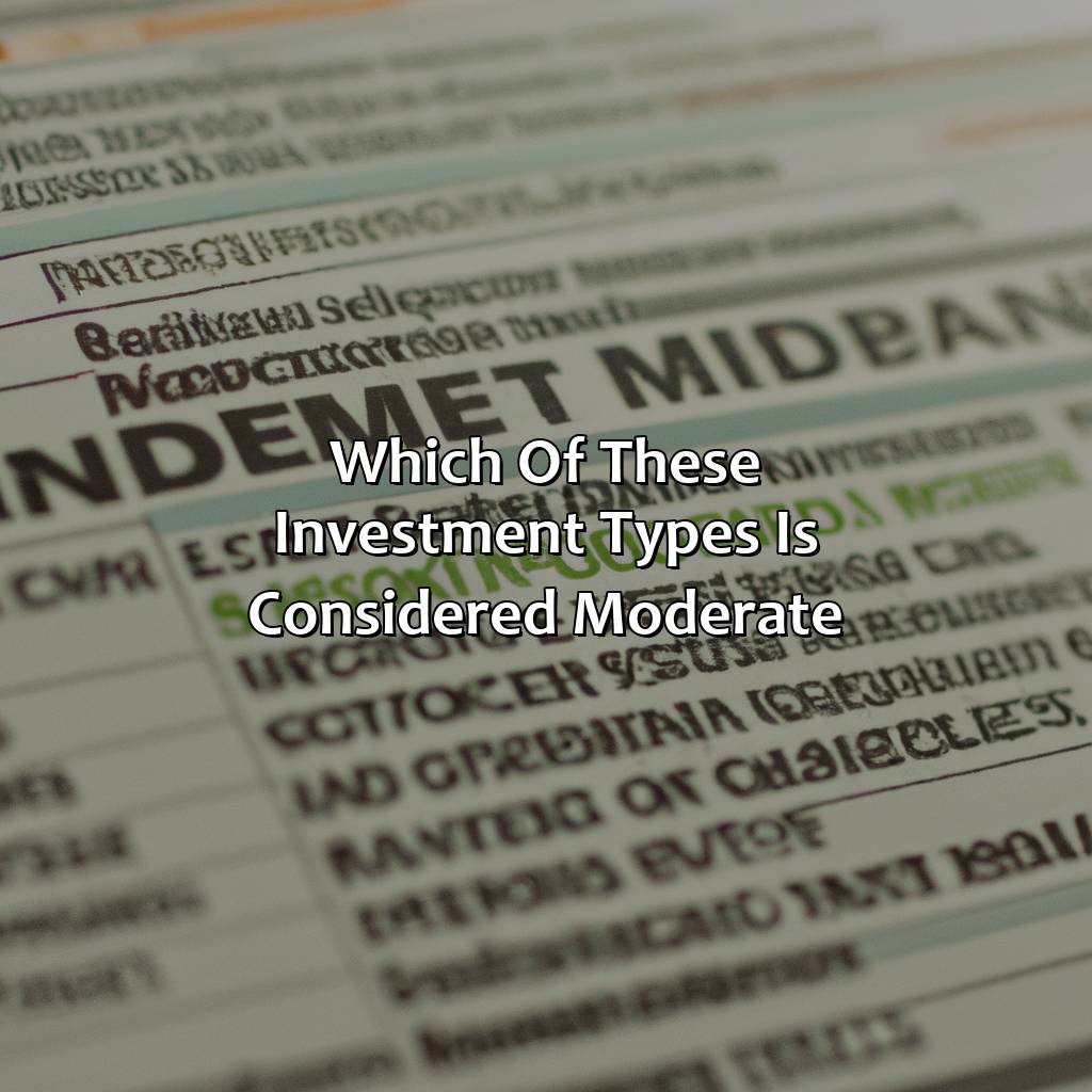 Which Of These Investment Types Is Considered Moderate?