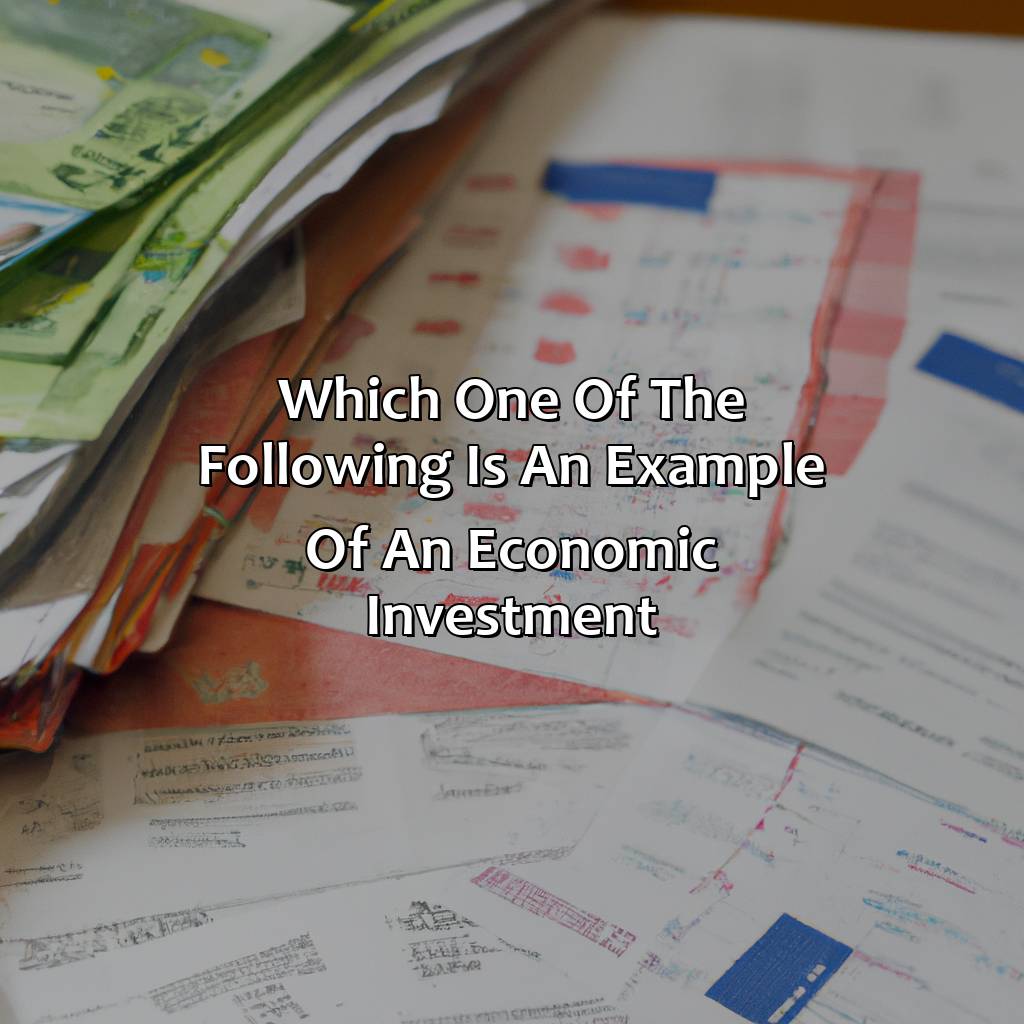 Which One Of The Following Is An Example Of An Economic Investment?